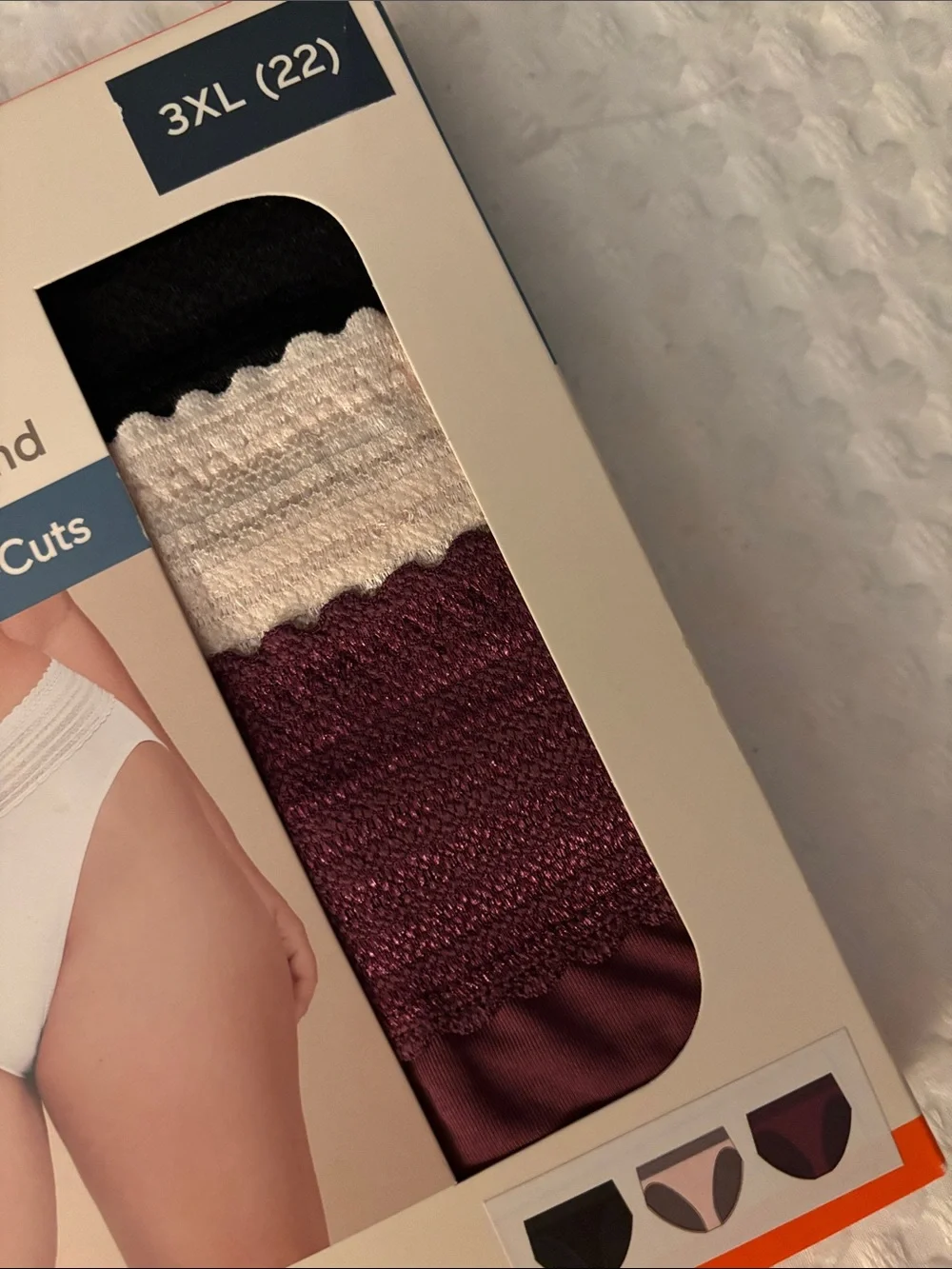 WARNERS MICROFIBER AND LACE HI-CUT PANTIES